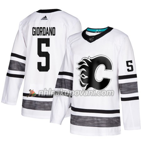Calgary Flames Dresy Mark Giordano 5 Bílá 2019 NHL All-Star Adidas Authentic - Pánské Calgary Flames Dresy Mark Giordano 5 Bílá 2019 NHL All-Star Adidas Authentic - Pánské